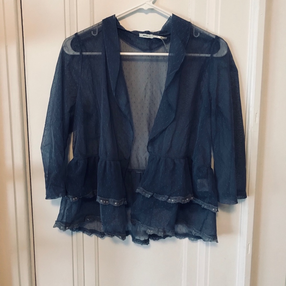 Sheer grey cardigan from Urban Outfitters